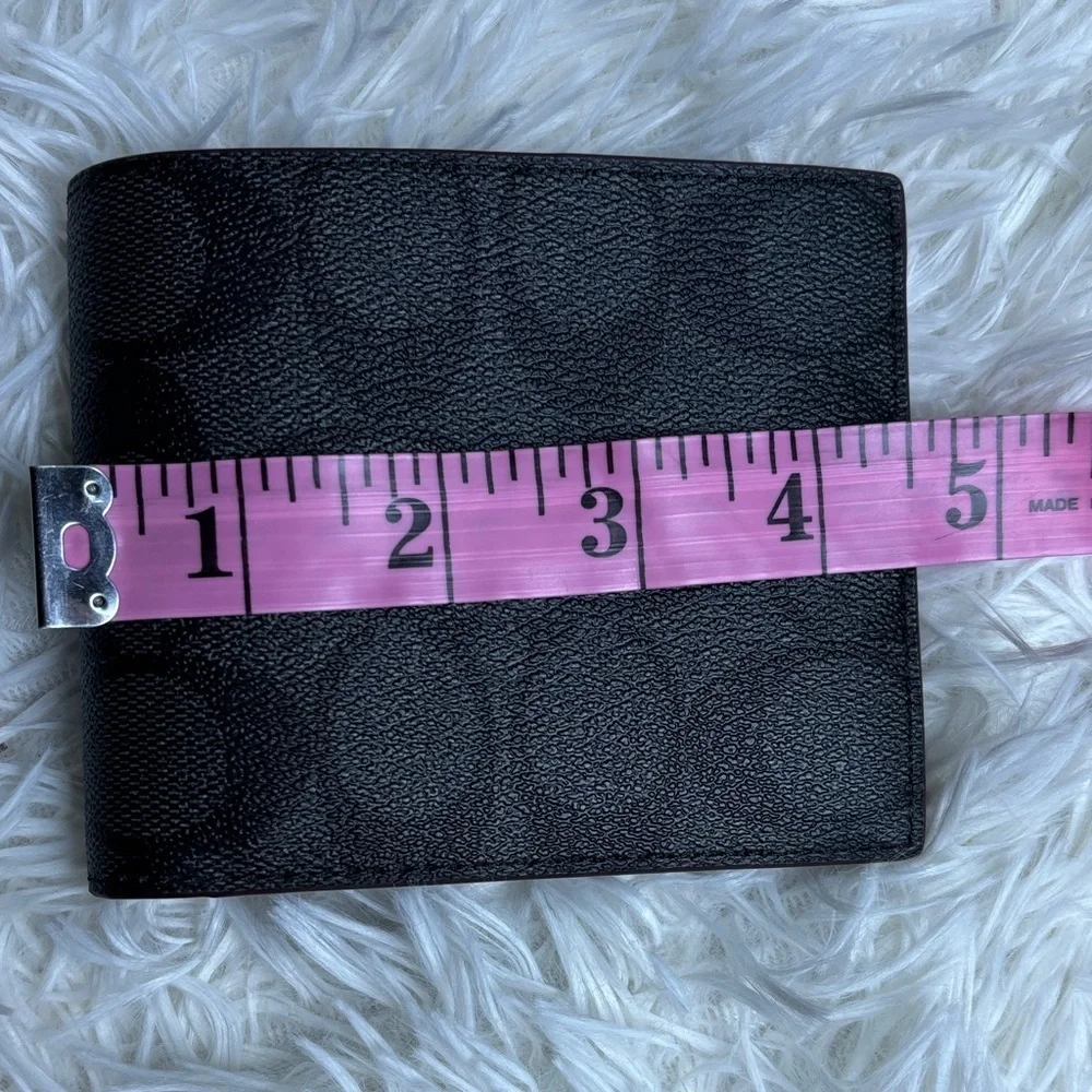 Coach Black Signature Leather Wallet